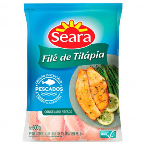 File de Tilápia Seara Pescados Iqf 600G