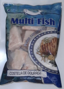 Peixe Costela de Dourado Congelado Multi Fish Embalagem 800G