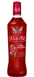 VODKA ASKOV 900ML FRUTAS VERMELHAS