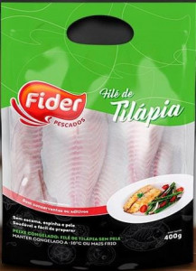 Peixe Filé Tilápia Congelado Fider 400G