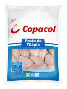 Posta de Tilápia Congelada Copacol Pacote IQF 800GR