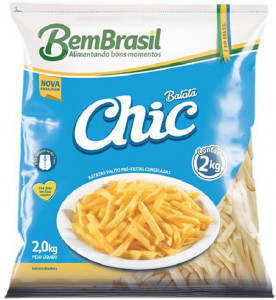BATATA PALITO CONGELADA CHIC BEM BRASIL 2KG