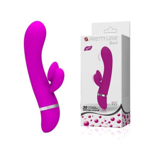 BERT VIBRADOR PONTO-G E CLITÓRIS - PRETTY